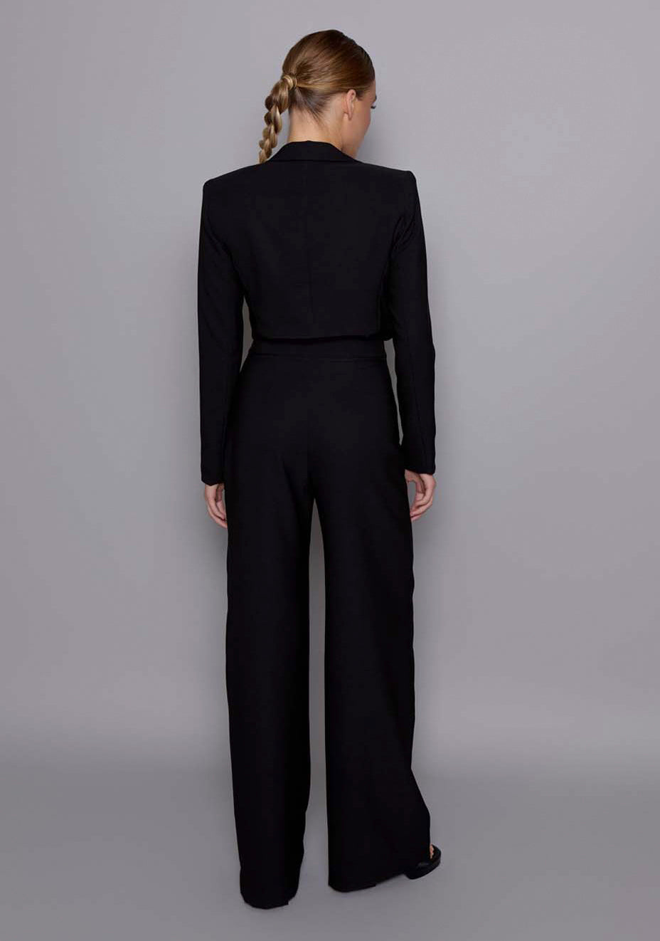 Lumi | High-Waist Black Tailored Pants