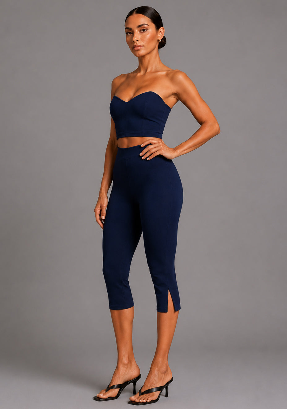 Capri | Cropped Navy Pants
