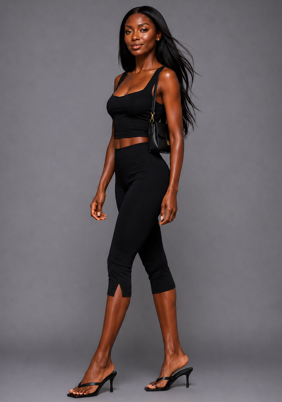 Capri | Cropped Black Pants