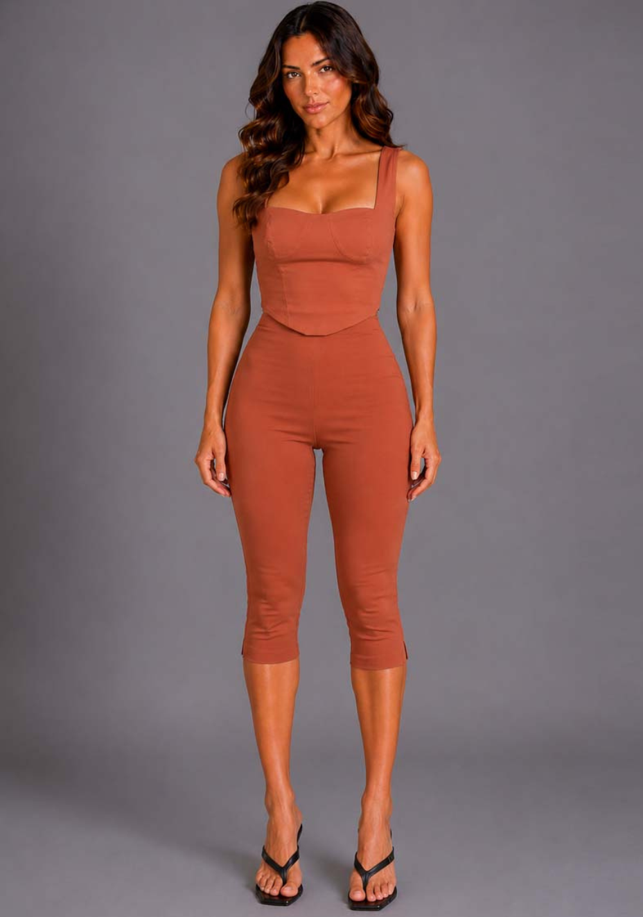 Capri | Cropped Rust Pants