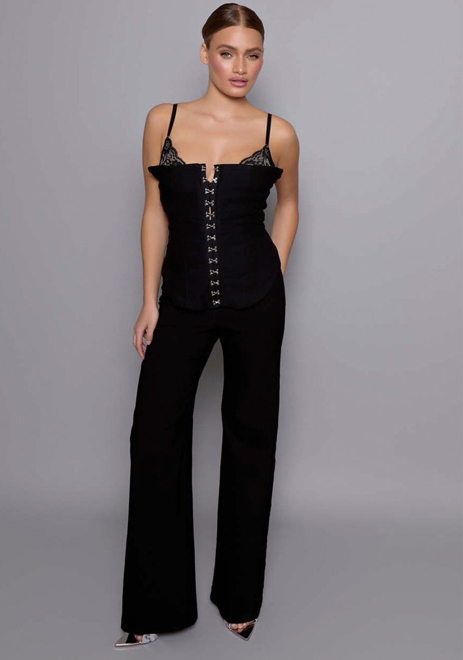 Cassia | Black Sculpted Basque