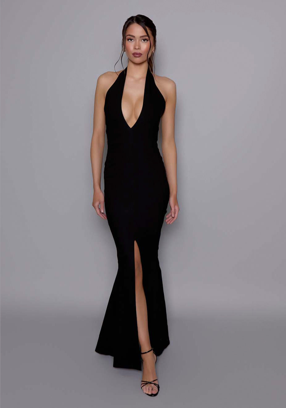 Zara | Fishtail Black Maxi Dress